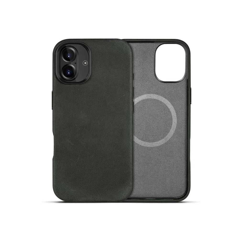 Custom Vintage Mobile Phone Cover Luxury Magnetic Genuine Leather Phone Case for iPhone 16 Series