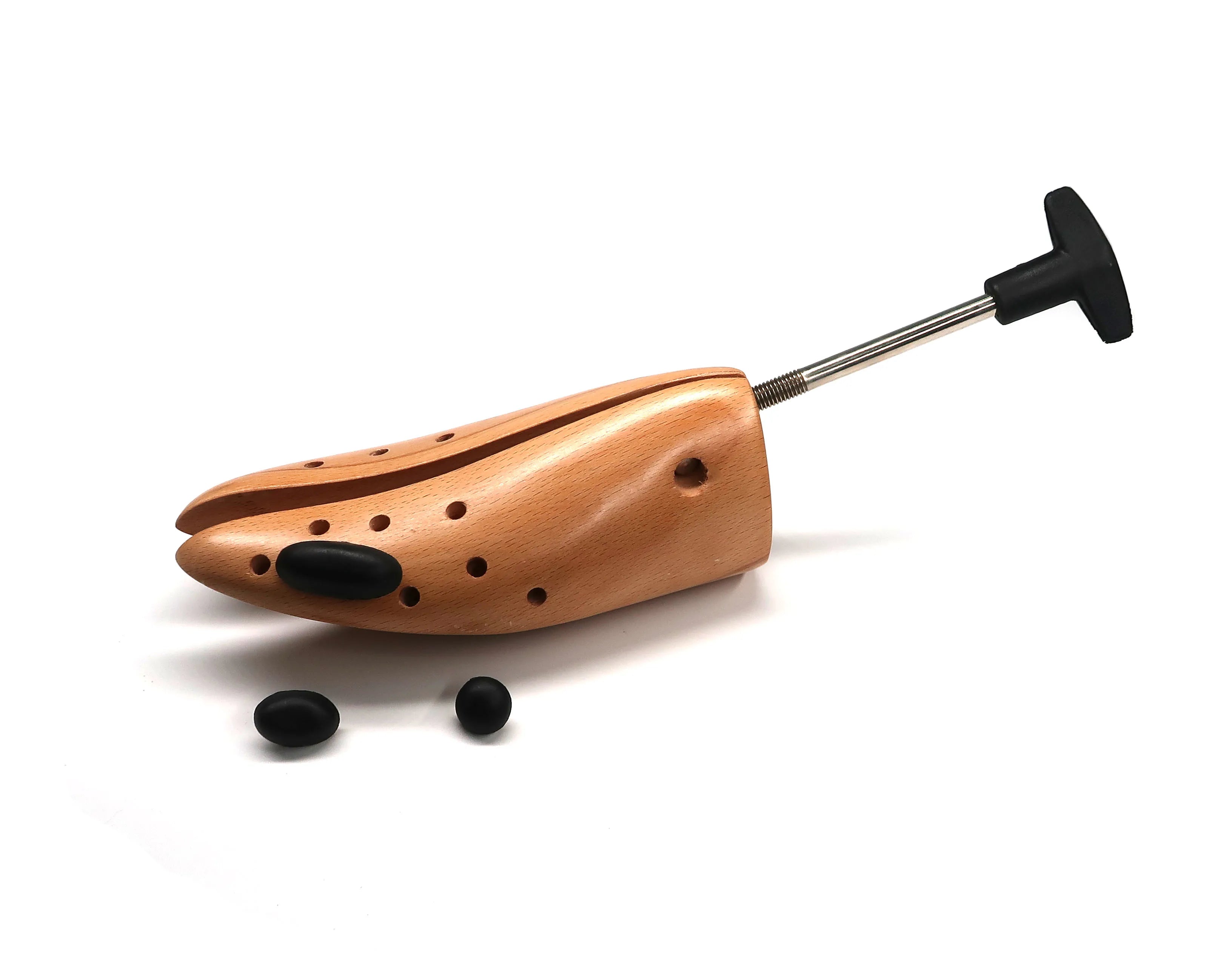 Wooden One Way Shoe Stretcher / Shoe Expander With T Shaped Handle in Beech/Hardwood (Varnished) DDP- SS01D