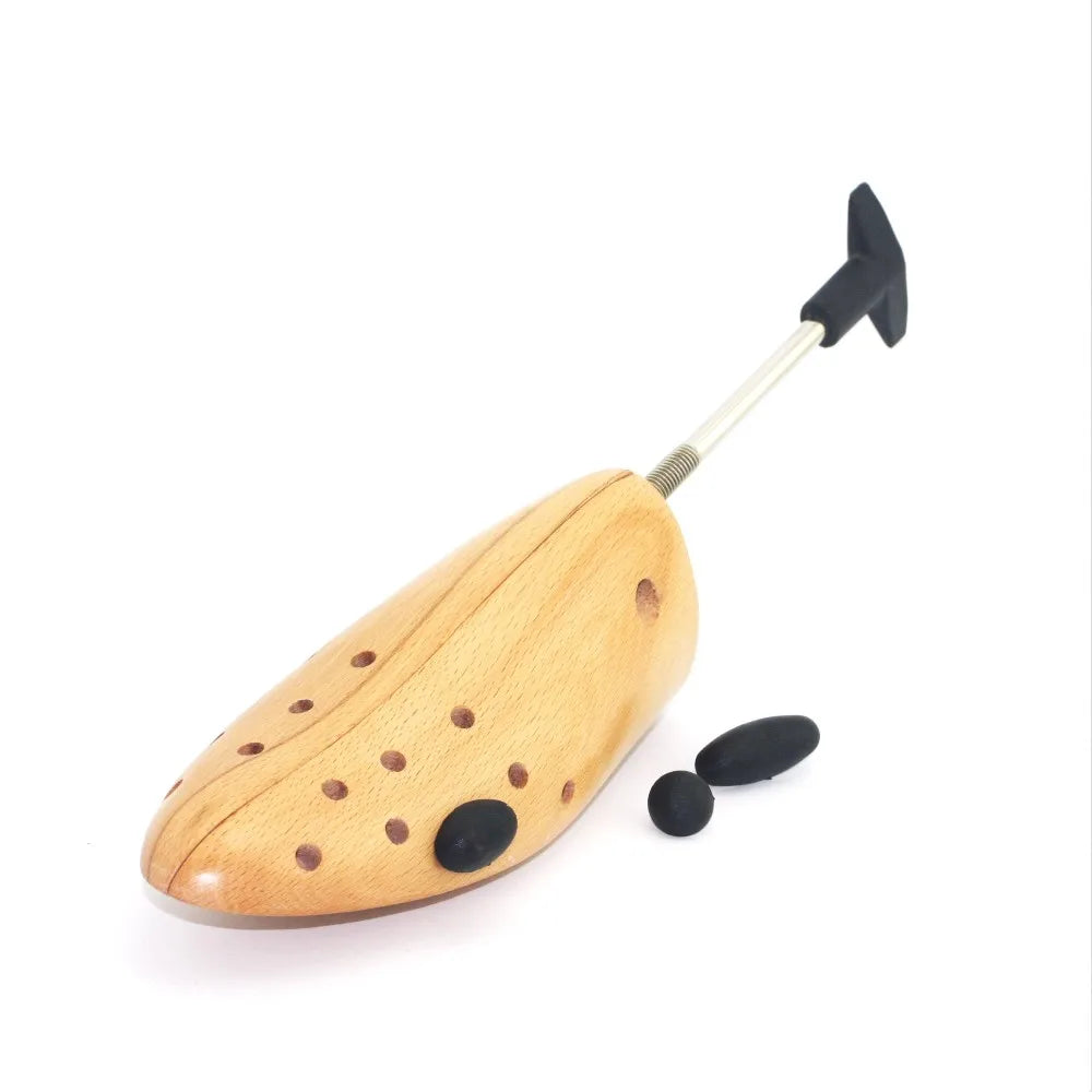 Wooden One Way Shoe Stretcher / Shoe Expander With T Shaped Handle in Beech/Hardwood (Varnished) DDP- SS01D