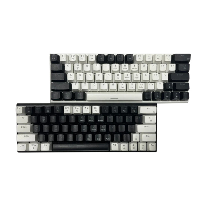 Yeaibo OEM Blue Switch Wired Type C Hot Swappable RGB Backlit Color Lighting for Computer DIY Trading Mechanical Gaming Keyboard