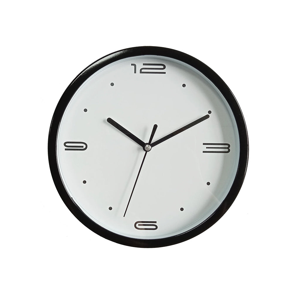 Modern Classic Round Wall Clock Custom Plastic Quartz Clock Needle Display Traditional Design for Living Room