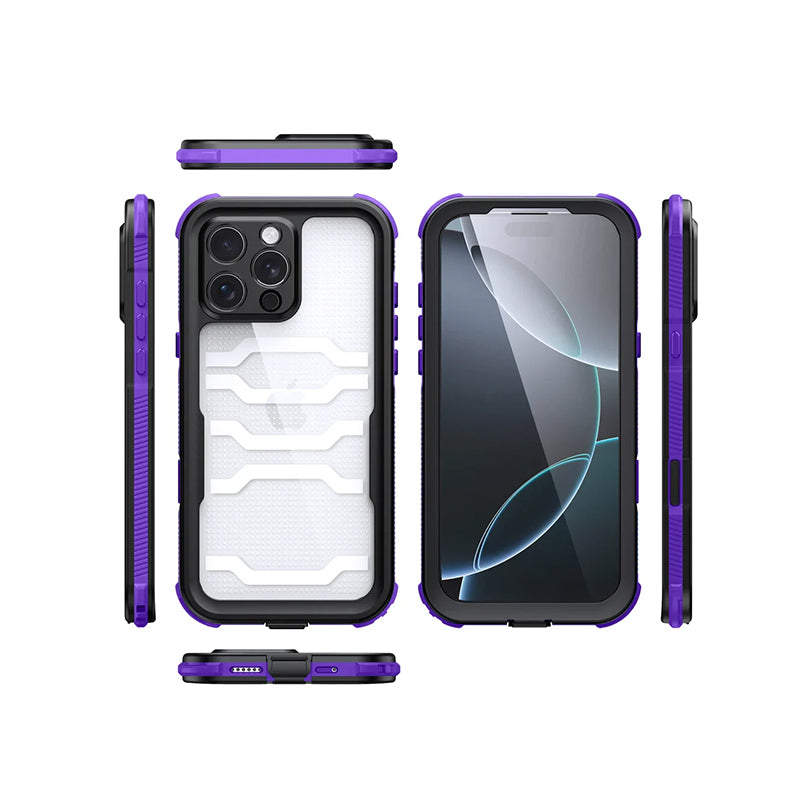 IP68 Phones Cases Multi-color AI Button Rugged Eco Friendly Waterproof case for Phone